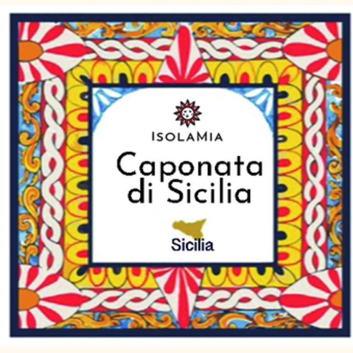 Etichetta originale IsolaMia Caponata di Sicilia